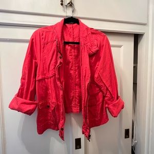 Coral Moto Jacket - Size 1X